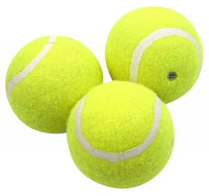 PET NOVA Piłki tenisowe piszczące 6cm | 3 sztuki w zestawie