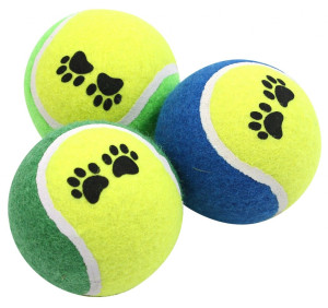 PET NOVA Piłki tenisowe pływające z nadrukiem 6cm | 3 sztuki w zestawie