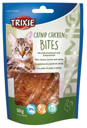 TRIXIE Premio Catnip Chicken Bites (z kurczakiem) - przysmaki dla kota 50g