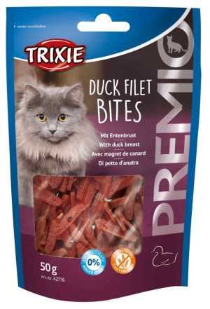 TRIXIE Premio Duck Filet Bites Filety z kaczki - przysmaki dla kota 50g