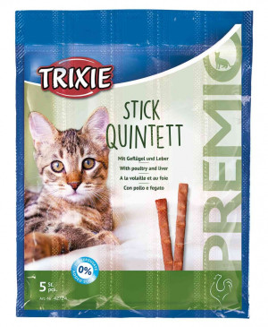 TRIXIE Premio Stick Quintett - Snacki Paluszki - Drób i wątróbka 5x 5g