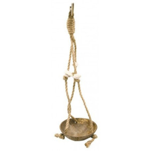 PANAMA PET Huśtawka dla ptaków z łupiny kokosa, z muszlami (35cm)