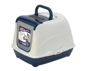 PET NOVA Cat Life Plus Toaleta dla kota 57cm - granatowa