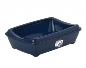PET NOVA Cat Life Kitty Tray - Kuweta otwarta z ramką - granatowa L