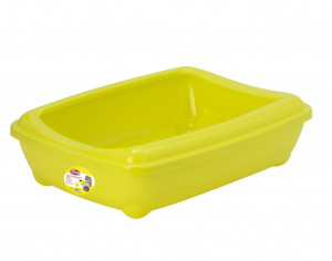 PET NOVA Cat Life Kitty Tray - Kuweta otwarta z ramką - żółta L