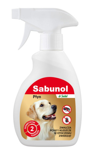 SABUNOL Płyn zwalczający pchły w otoczeniu zwierząt 250 ml