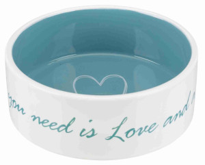 TRIXIE Miska ceramiczna Pet's Home - kremowa/jasnoniebieska 0,3l (12cm)