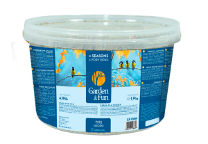 GARDEN & FUN Pokarm dla sikorek 1,9kg / 3L (wiaderko)