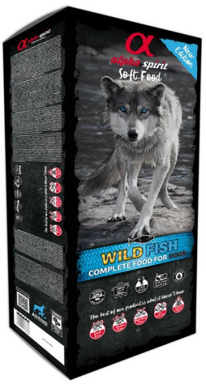 ALPHA SPIRIT Wild Fish - Miękka karma dla psów (tacka) 200g (tacka)