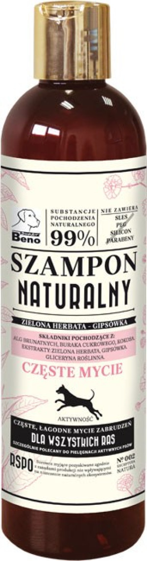 SUPER BENO Naturalny szampon - częste mycie 300ml
