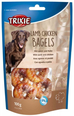 TRIXIE Przysmak Premio Bagels - rogaliki z kurczakiem i jagnięciną 100g