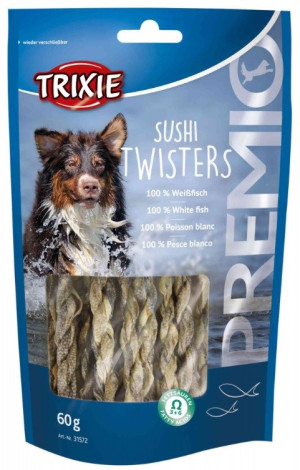 TRIXIE Przysmaki Snacki Premio Sushi Twisters z rybą 60g