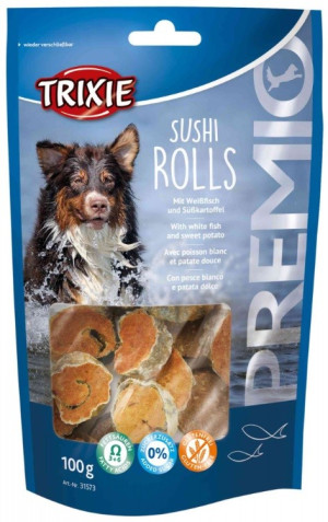 TRIXIE Snacki Premio Sushi Rolls - przysmak z rybą 100 g