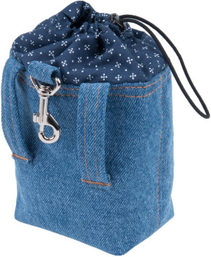 AMIPLAY Torebka na przysmaki Denim - Niebieska