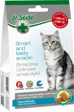 DR SEIDEL Smakołyki hipoalergiczne dla kotów 50g
