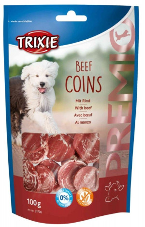 TRIXIE Przysmaki Premio Beef Coins - krążki z wołowiną 100g