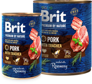 BRIT Premium By Nature Pork & Trachea (puszka) 800g