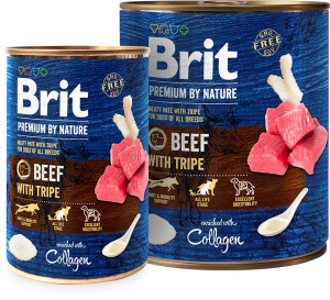 BRIT Premium By Nature Beef & Tripes (puszka) 800g