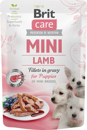 BRIT CARE Mini Lamb Puppies 85g (saszetka)