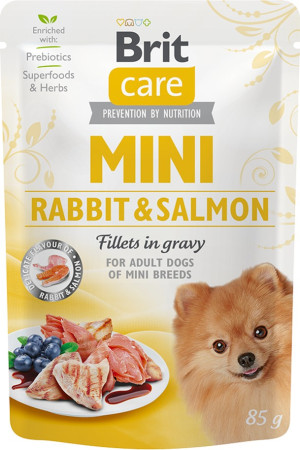 BRIT CARE Mini Rabbit and Salmon 85g (saszetka)