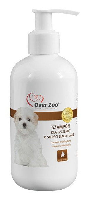 OVER ZOO Szampon dla szczeniąt o sierści białej i jasnej 250ml