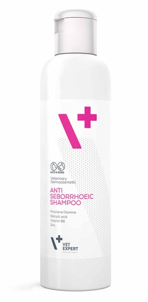 VETEXPERT Antiseborrhoeic Shampoo - Szampon przeciwłojotokowy 250ml