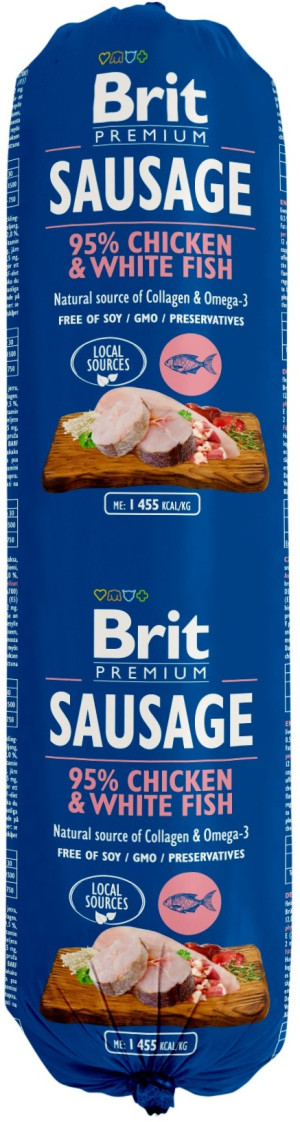 BRIT Sausage Chicken & White Fish 800g