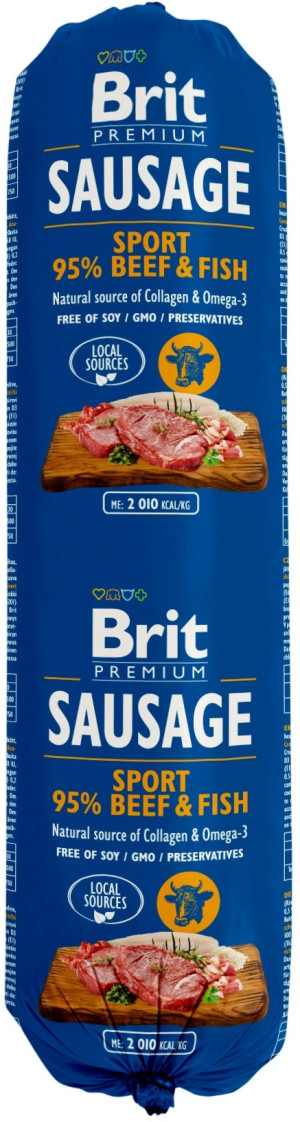 BRIT Sausage Beef & Fish Sport Formula 12x 800g
