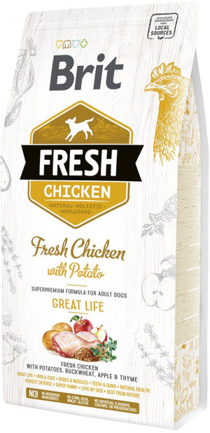 BRIT FRESH Chicken & Potato Adult Great Life 2x 12kg