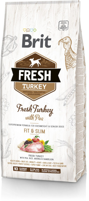Brit Fresh Turkey & Pea Adult Fit & Slim 2x 12kg