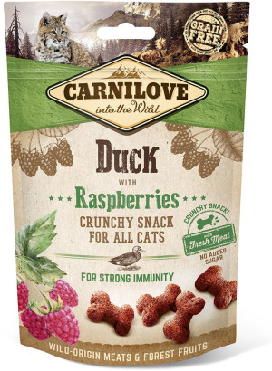 CARNILOVE Cat Crunchy Duck Raspberries 50g