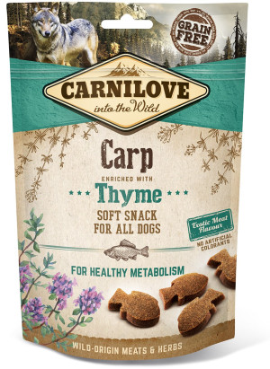 CARNILOVE Dog Soft Snack Carp Thyme 200g