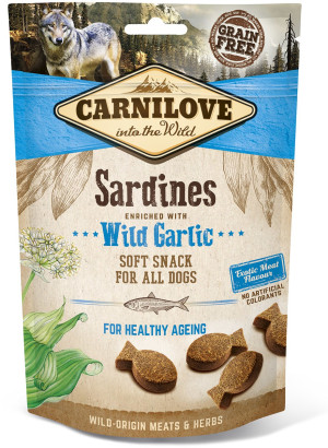 CARNILOVE Dog Soft Snack Sardines Wild Garlic 200g