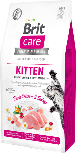 BRIT CARE CAT Grain-Free Kitten Healthy Growth and Development 2kg
