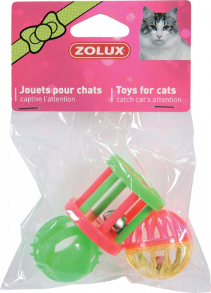 ZOLUX Zabawka dla kota - zestaw 3 różnych zabawek (4 cm)
