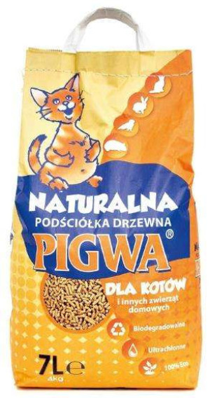 PIGWA Drzewna podściółka dla kotów i gryzoni 7l