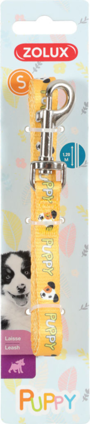 ZOLUX Smycz Puppy Mascotte - żółty 13 mm / 1,20 m