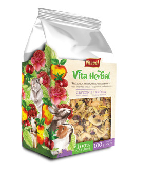 VITAPOL Vita Herbal dla gryzoni i królika - spiżarka owocowo-warzywna 100g