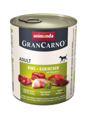ANIMONDA GranCarno Adult królik w ziołach 800g 800g