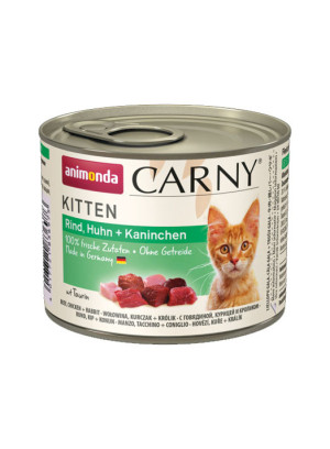 ANIMONDA Carny Kitten - Wołowina, kurczak, królik 200g 200g