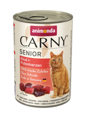 ANIMONDA Carny Senior - Wołowina z sercami indyka 400g 400g