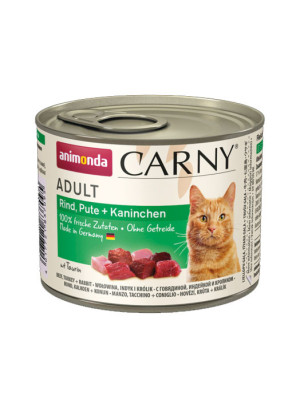 ANIMONDA Carny Adult - Wołowina, Indyk i królik 200g 200g