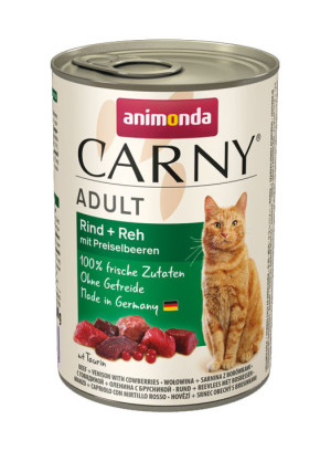 ANIMONDA Carny Adult - Wołowina, sarnina z borówkami 400g 400g
