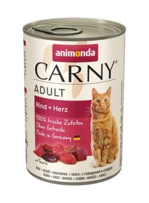 ANIMONDA Carny Adult - Wołowina z sercami 400g 6x 400g