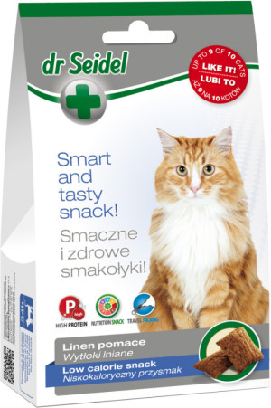 DR SEIDEL Smakołyki niskokaloryczne dla kotów 50g