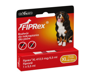 FIPREX krople XL (1 pipeta x 5,5ml) - od 40 do 55 kg