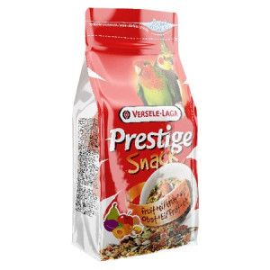 VERSELE-LAGA Prestige Snack Parakeets - przysmak z biszkoptami i owocami dla średnich papug 125g