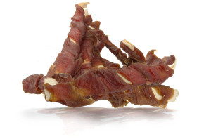 HAU MIAU paski ryby owinięte miękką kaczką 500g