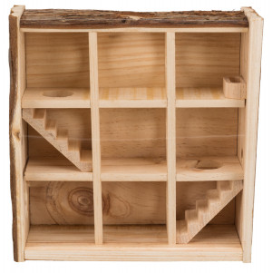 TRIXIE Wieża do zabawy Natural Living 30 × 30 × 10 cm (myszy, chomiki)