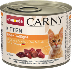 ANIMONDA Carny Kitten - Wołowina i drób 200g 200g